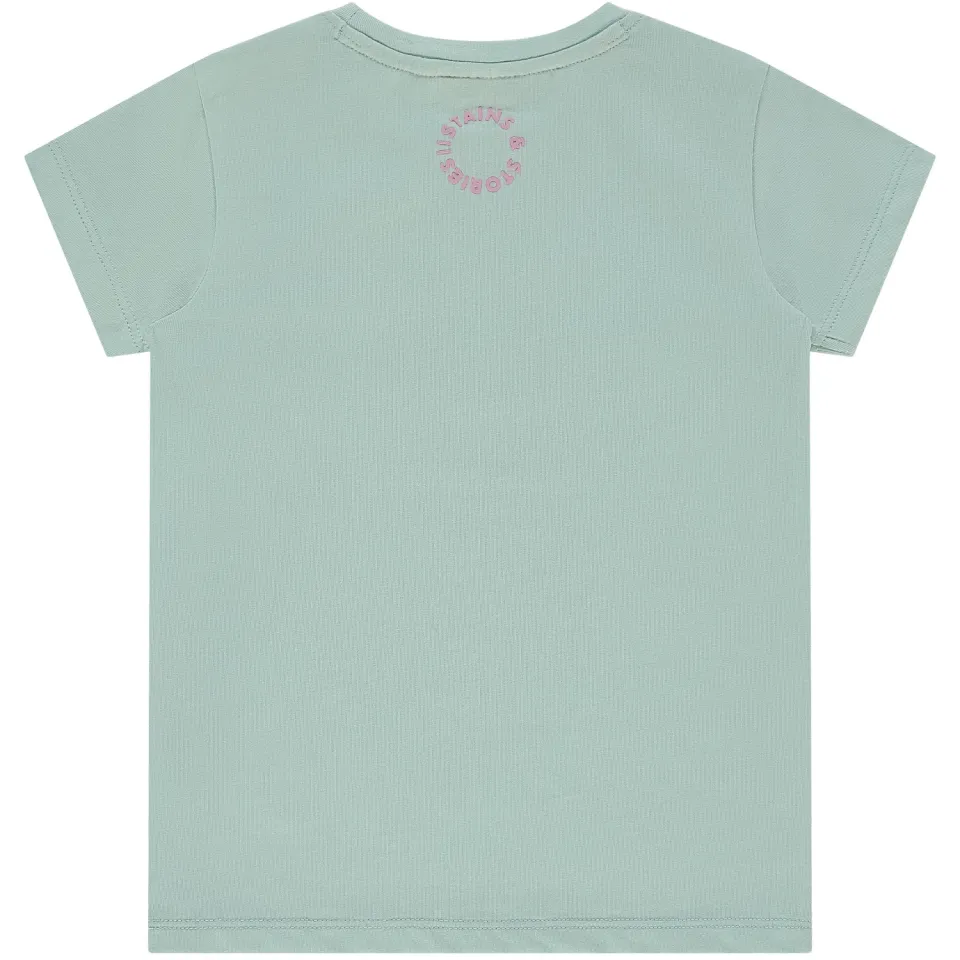 Stains&Stories T-shirt groen, foto 3
