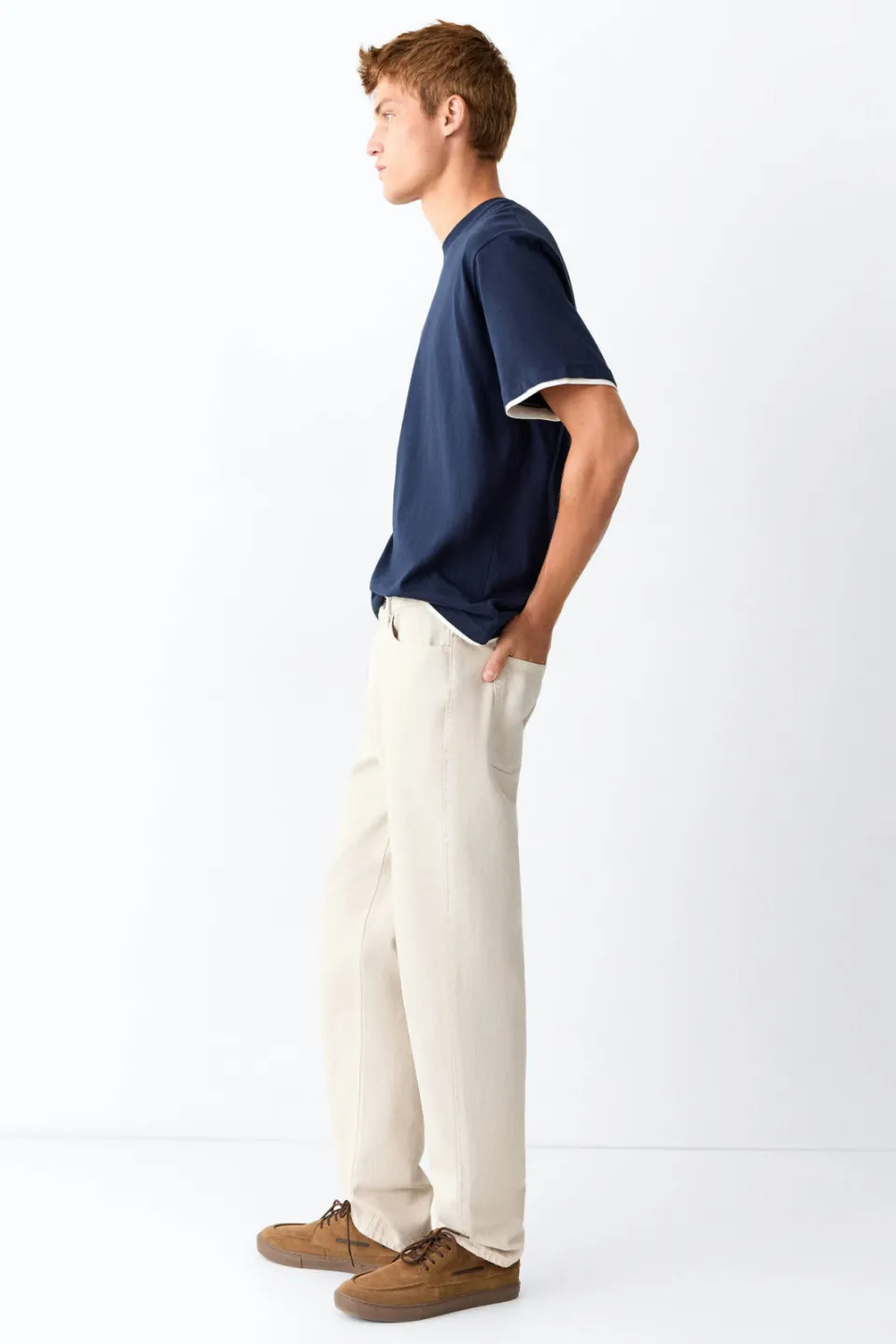 Mango TEEN regular fit jeans - beige, foto 4