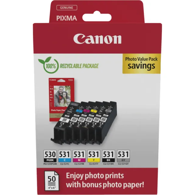 Canon PGI-530 PGBK EUR Black Ink tank, foto 2