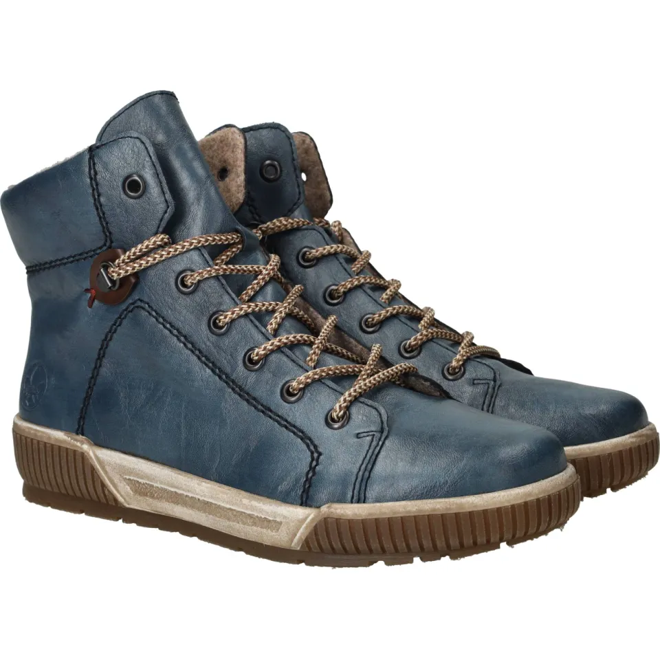 Rieker veterboots blauw, foto 3