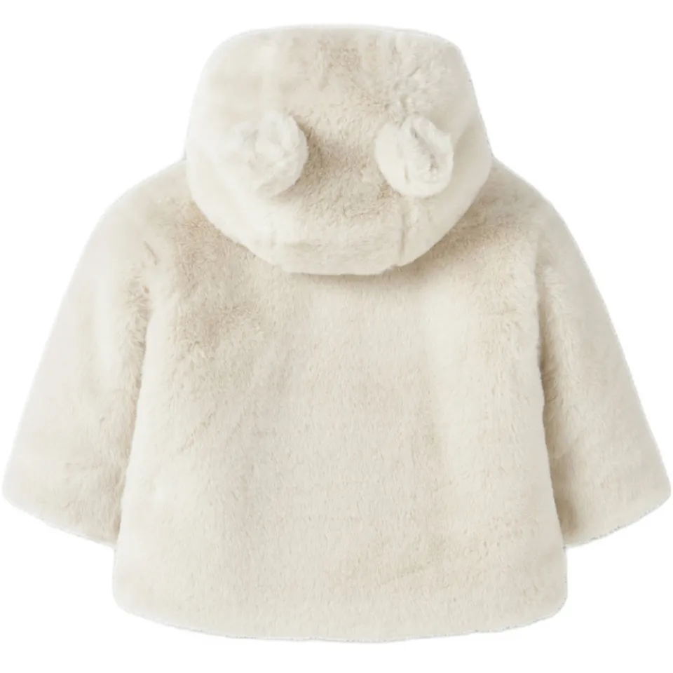 NAME IT BABY imitatiebonten winterjas beige, foto 2