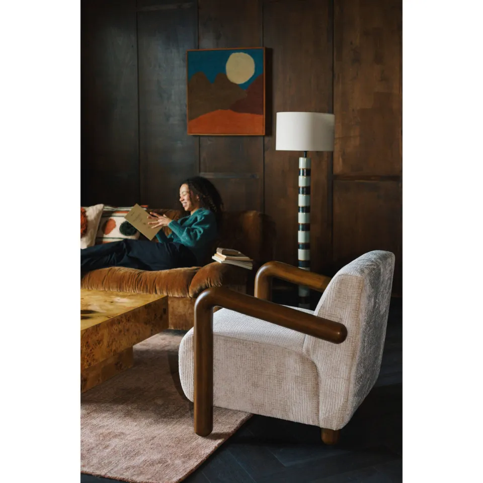 Dutchbone Lounge Chair Robinson beige, foto 5