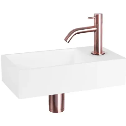 Differnz Fonteinset Mix&match Solid S Gebogen Rood Koper Wit