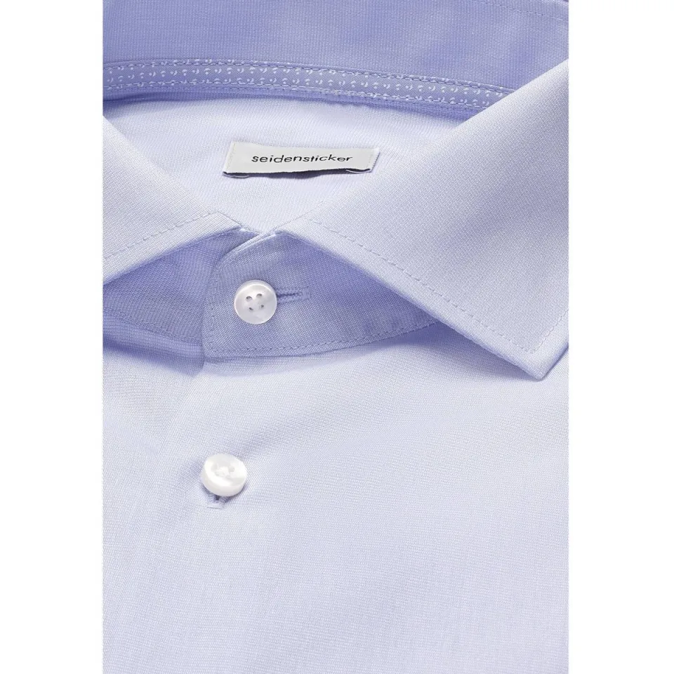 Seidensticker slim fit overhemd lichtblauw, foto 8