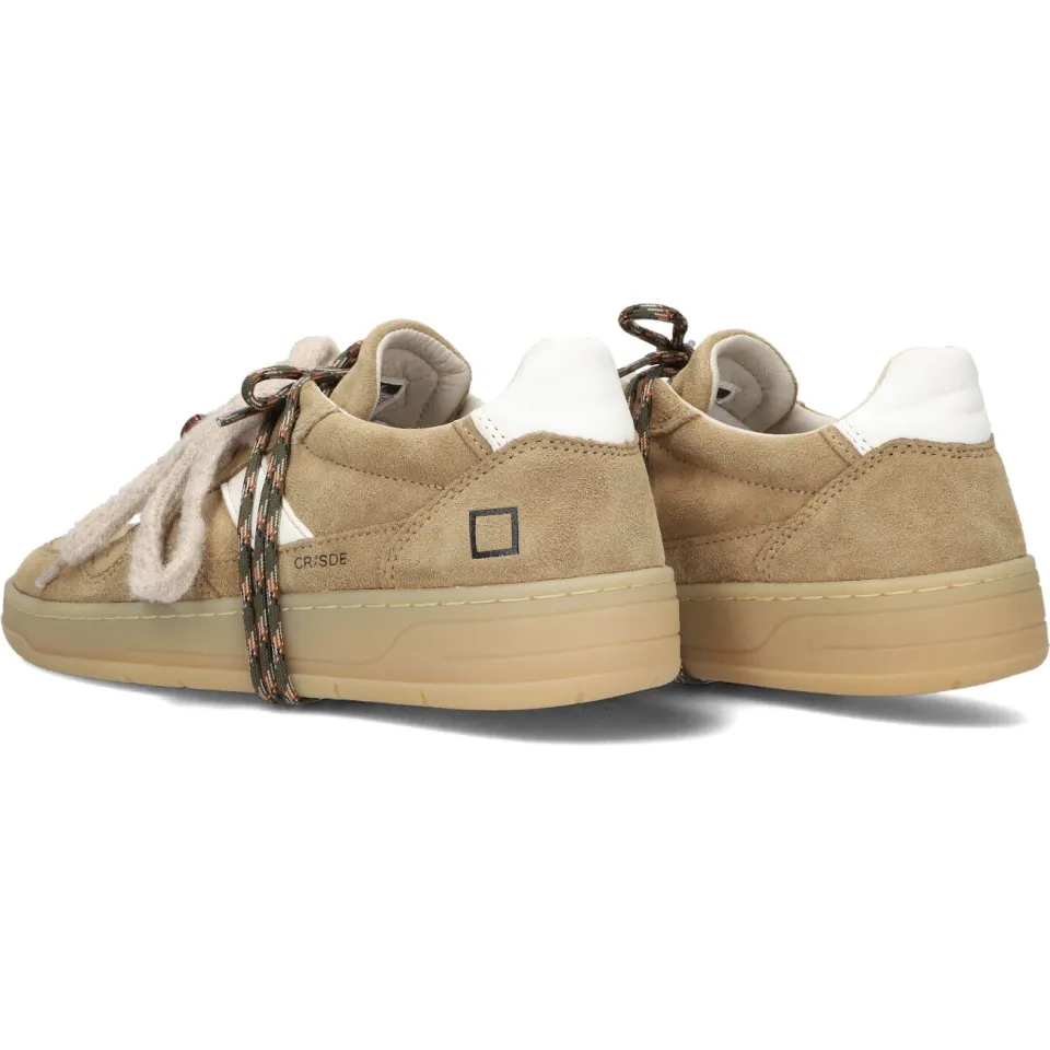 D.A.T.E. Court 2.0 Suede lage sneakers beige, foto 4
