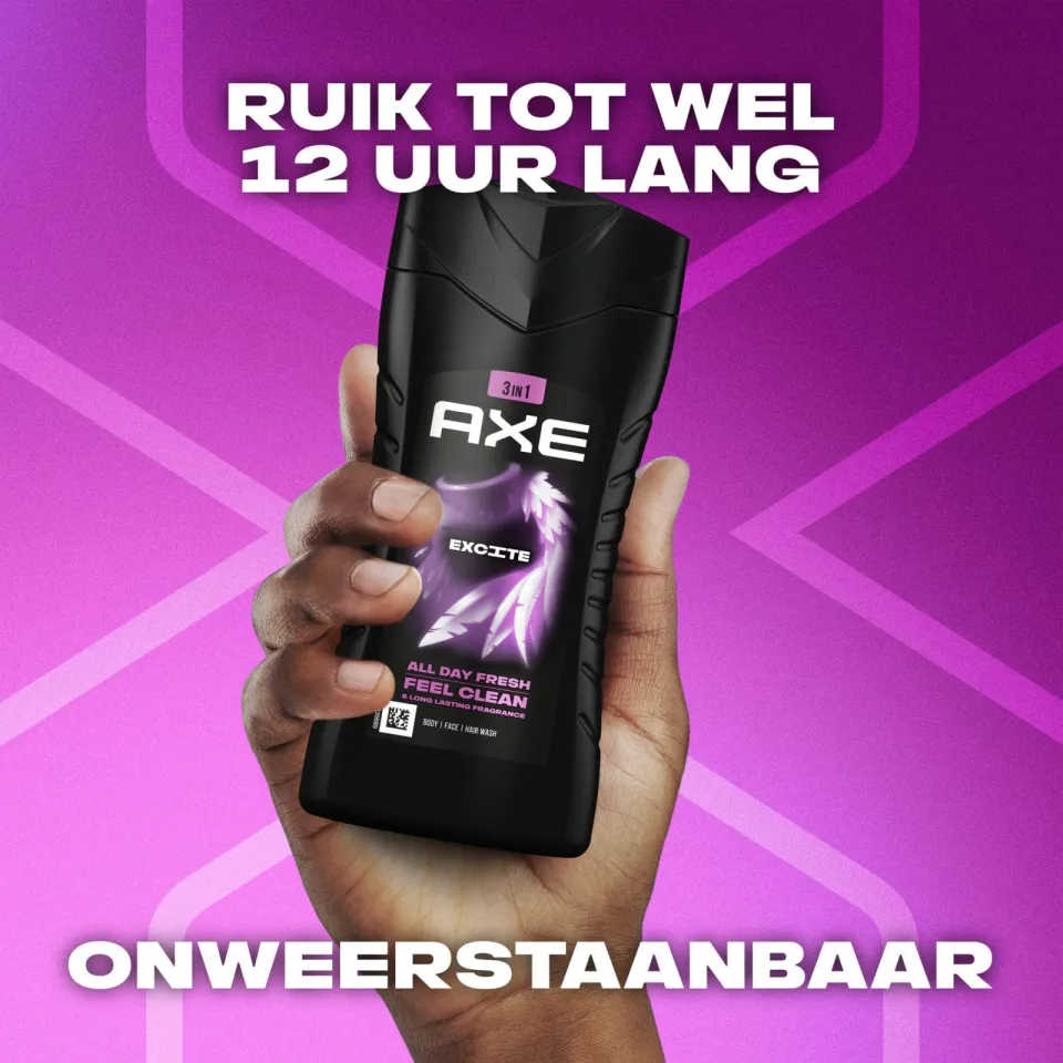 Axe Excite 3-in-1 douchegel, foto 6