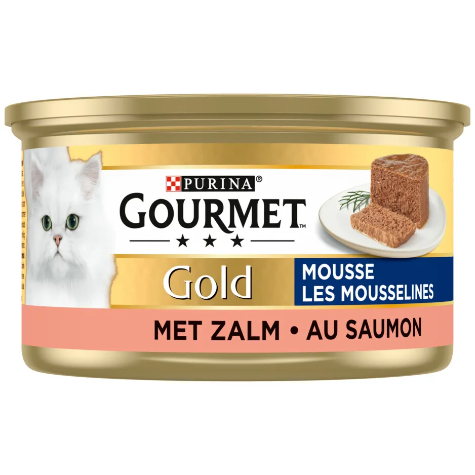 Gourmet Gold Mousse kattenvoer met zalm, foto 5