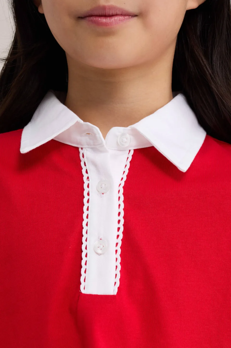 WE Fashion polo - rood, foto 4