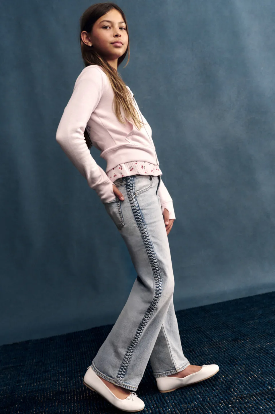 Abercrombie & Fitch sweater met backprint - lichtroze, foto 2
