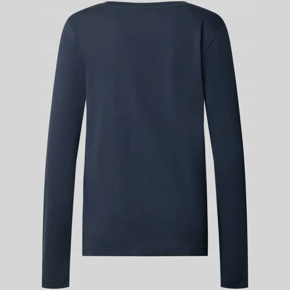 Marc O'Polo Regular fit pyjamabovendeel van puur katoen donkerblauw, foto 2