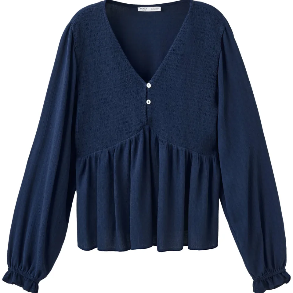 Mango Teen blousetop marineblauw, foto 2
