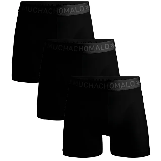 Muchachomalo Heren 3-pack Boxershorts Cotton Modal Zwart