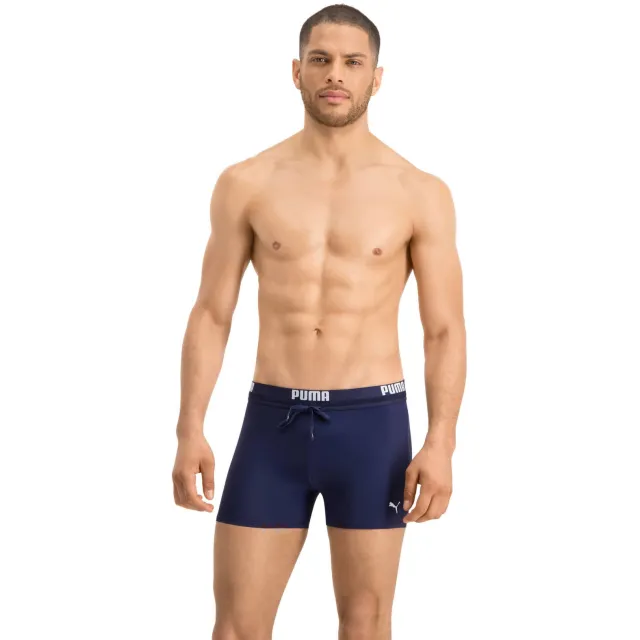 Puma Logo Swim Trunk zwemboxer donkerblauw