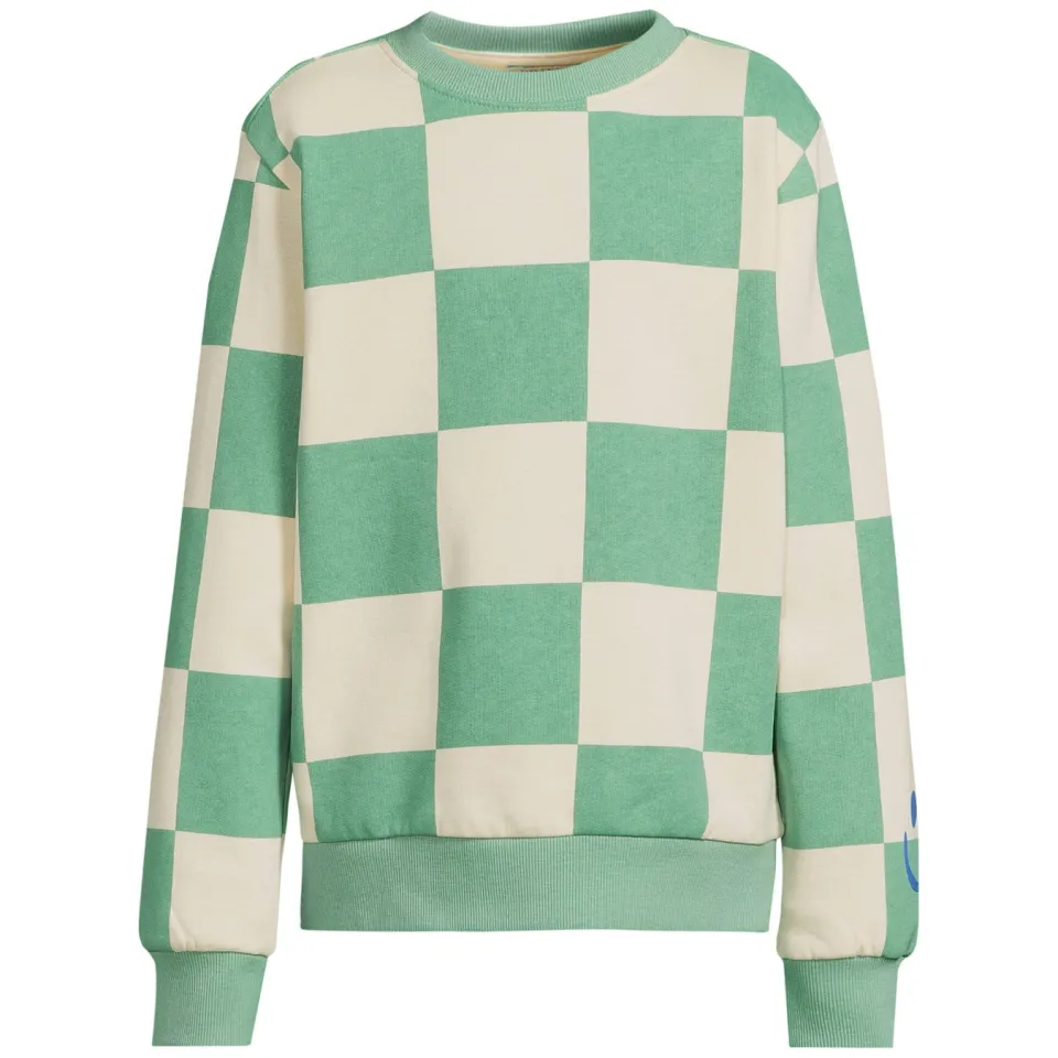 Orange Stars geruite sweater - mintgroen, foto 2