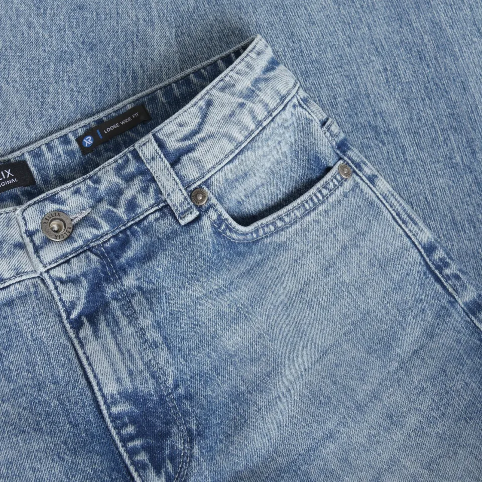 Rellix loose fit jeans lichtblauw medium blue denim, foto 4