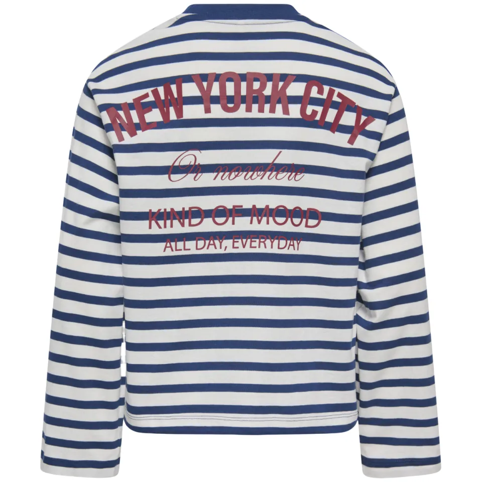 Only gestreepte longsleeve blauw wit, foto 2
