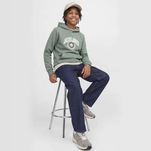 Jack & Jones JUNIOR hoodie met logo - groen, foto 3