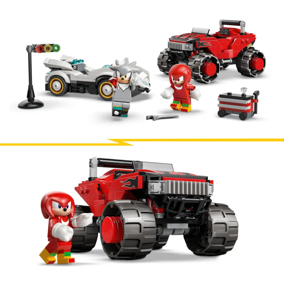 Lego Sonic the Hedgehog Silvers Auto vs. Knuckles' Monstertruck Speelgoed 77118