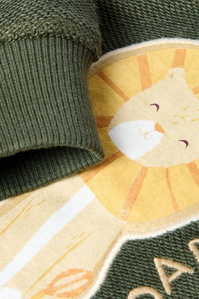 Little Dutch sweater met print - donkergroen, foto 7