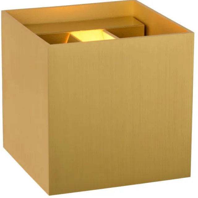 Lucide XIO - Wandlamp - LED Dimb. - G9 - 1x4W 2700K - Verstelbare stralingshoek - Mat Goud / Messing