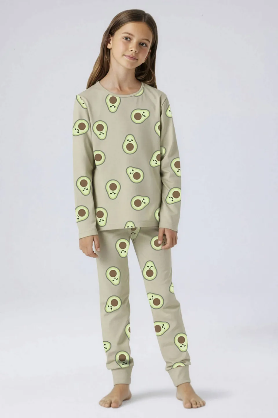 NAME IT KIDS pyjama met all-over print beige/groen, foto 2