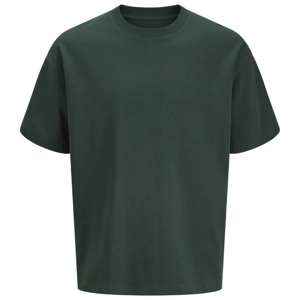 Jack & Jones junior oversized T-shirt donkergroen, foto 3