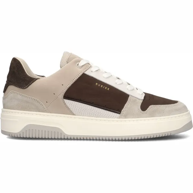 Nubikk Heren Sneakers Basket Courtside - Bruin Bruin/beige