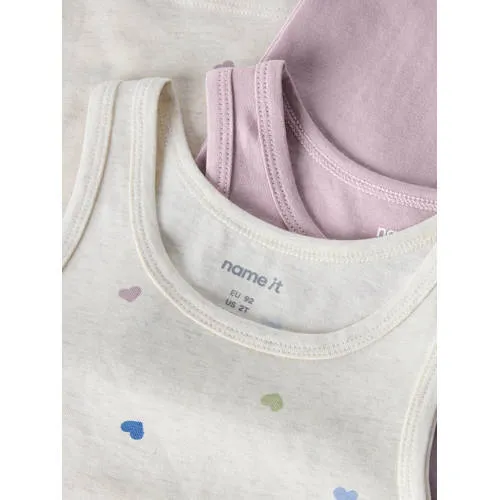 NAME IT MINI hemd ecru roze set van 2, foto 4
