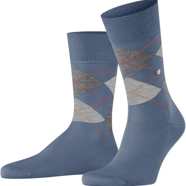 Burlington Manchester sokken blauw