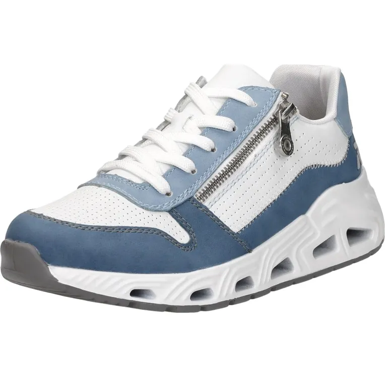 Rieker sneakers laag lichtblauw licht blauw, foto 3
