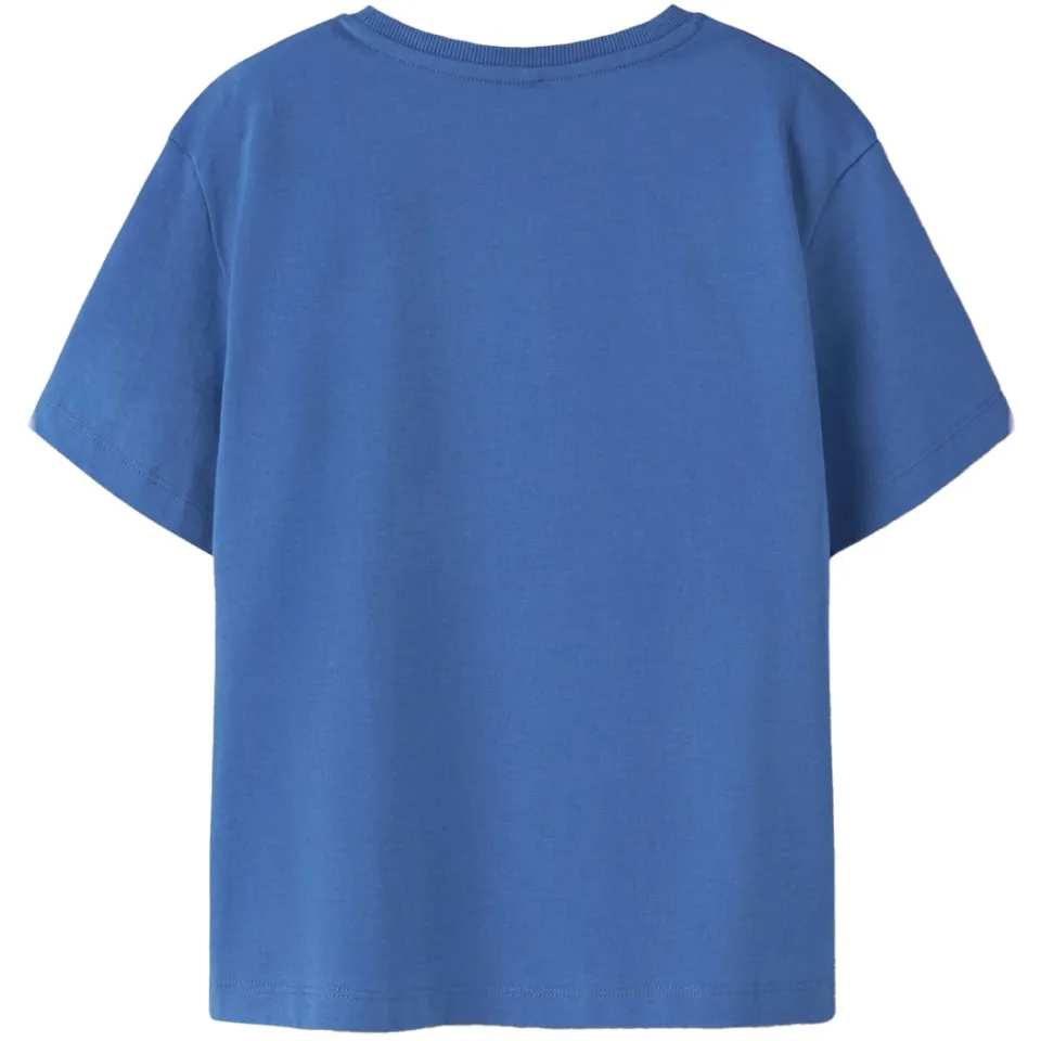 NAME IT t-shirt blauw met tekstopdruk, foto 4