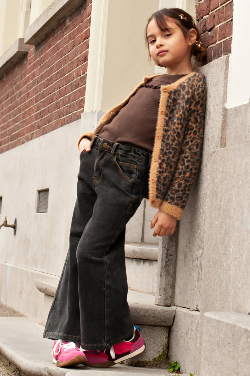 Jubel City Chic longsleeve bruin, foto 4