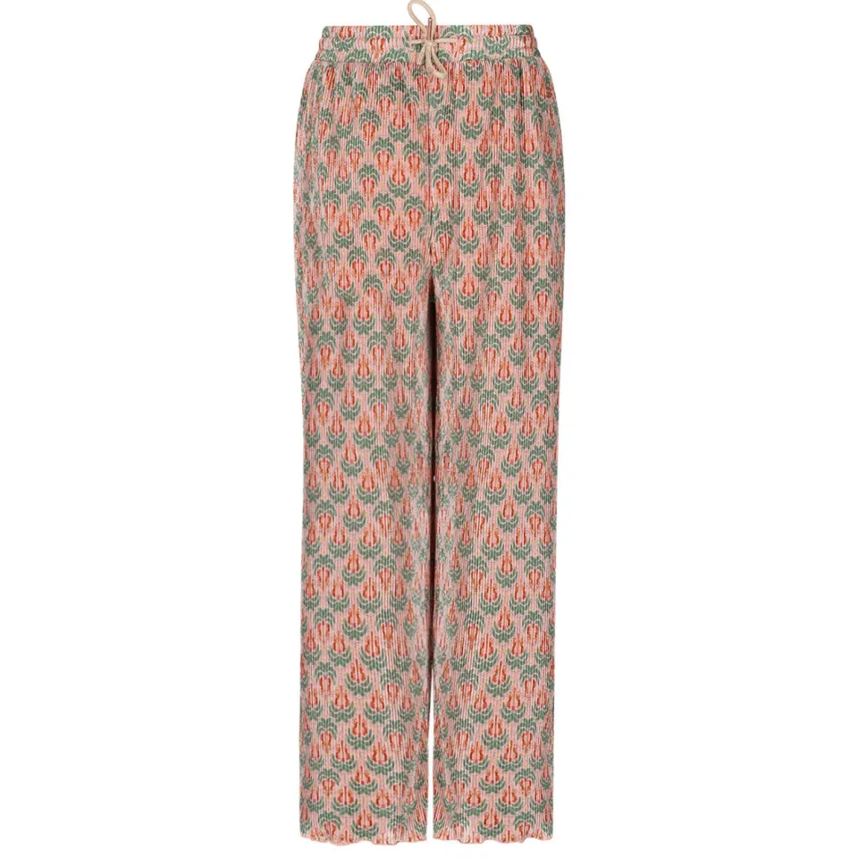 Nono regular casual broek groen roze, foto 2