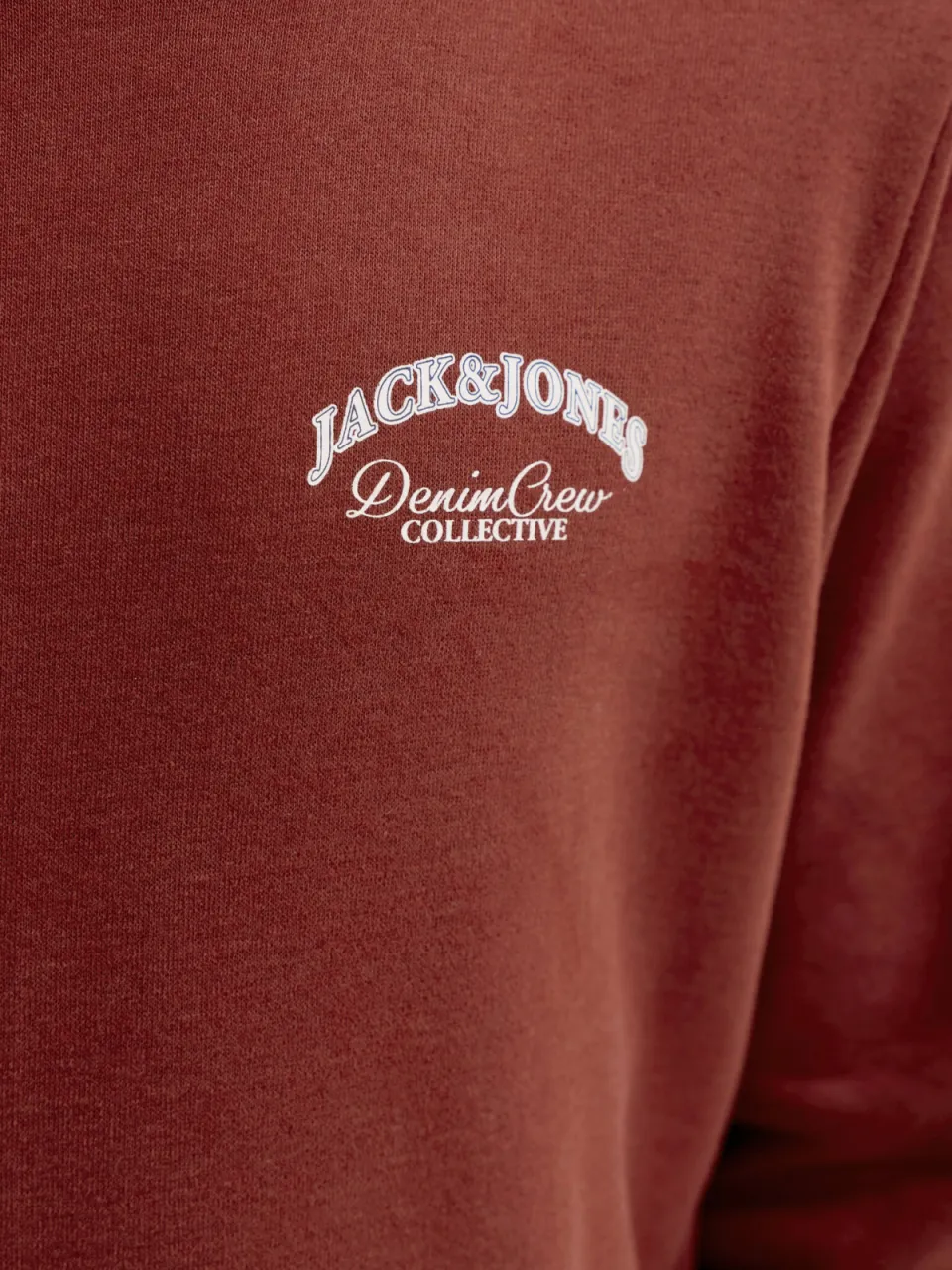 Jack & Jones JUNIOR rechtvallende hoodie met backprint - rood, foto 6