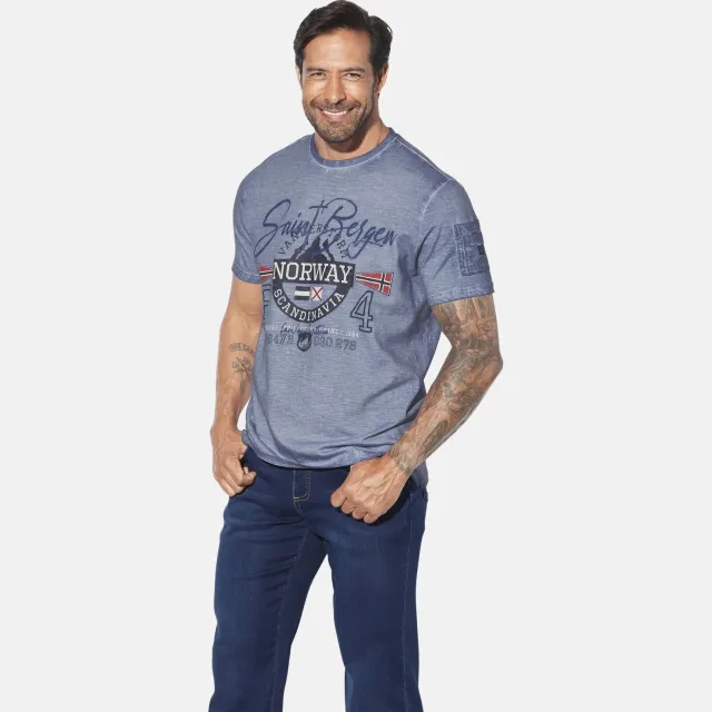 Jan Vanderstorm Helgo t-shirt blauw