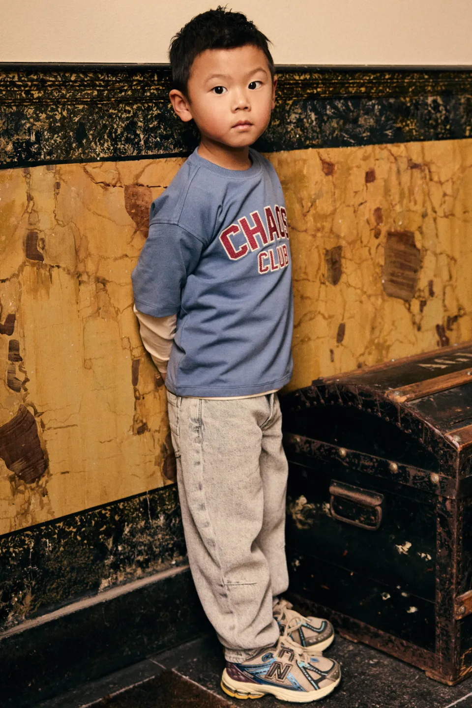 Daily7 oversized longsleeve blauw, foto 5