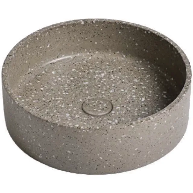 Ideavit Waskom Ideavit Idea.Ora 39x39x12 cm Rond Terrazzo Grijs