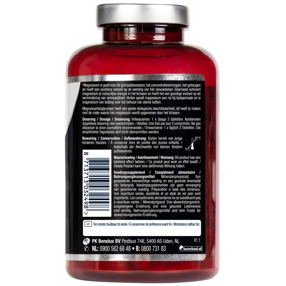 Lucovitaal Magnesium 375 mg bisglycinaat tabletten, foto 2
