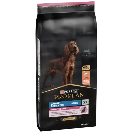 Pro Plan Large Athletic Adult Sensitive Skin zalm hondenvoer 14 kg, foto 2