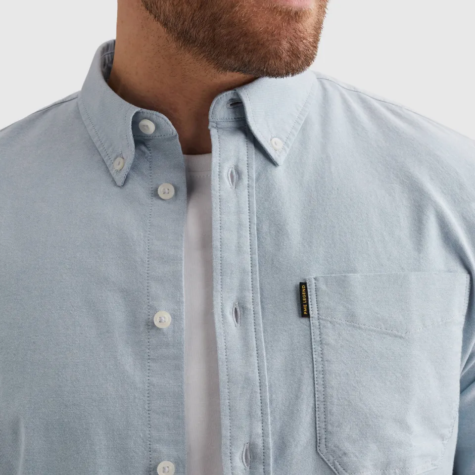 PME Legend regular casual overhemd lichtblauw, foto 4
