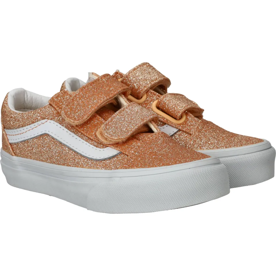 Vans Old Skool V glittersneaker roze, foto 3