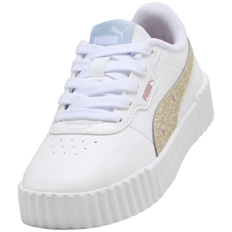Puma Carina 3.0 imitatieleren sneakers - wit/ecru, foto 5