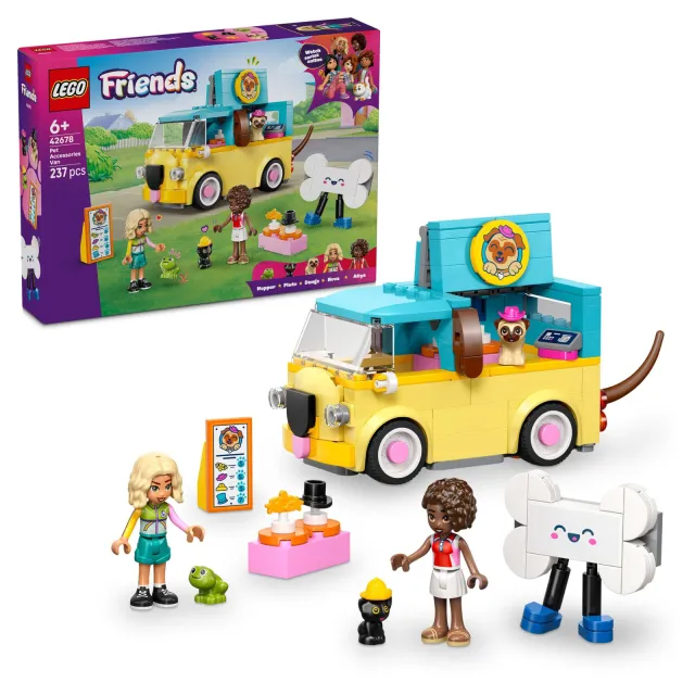 Lego Friends Bestelwagen met Dierenaccessoires Dieren Speelgoed 42678