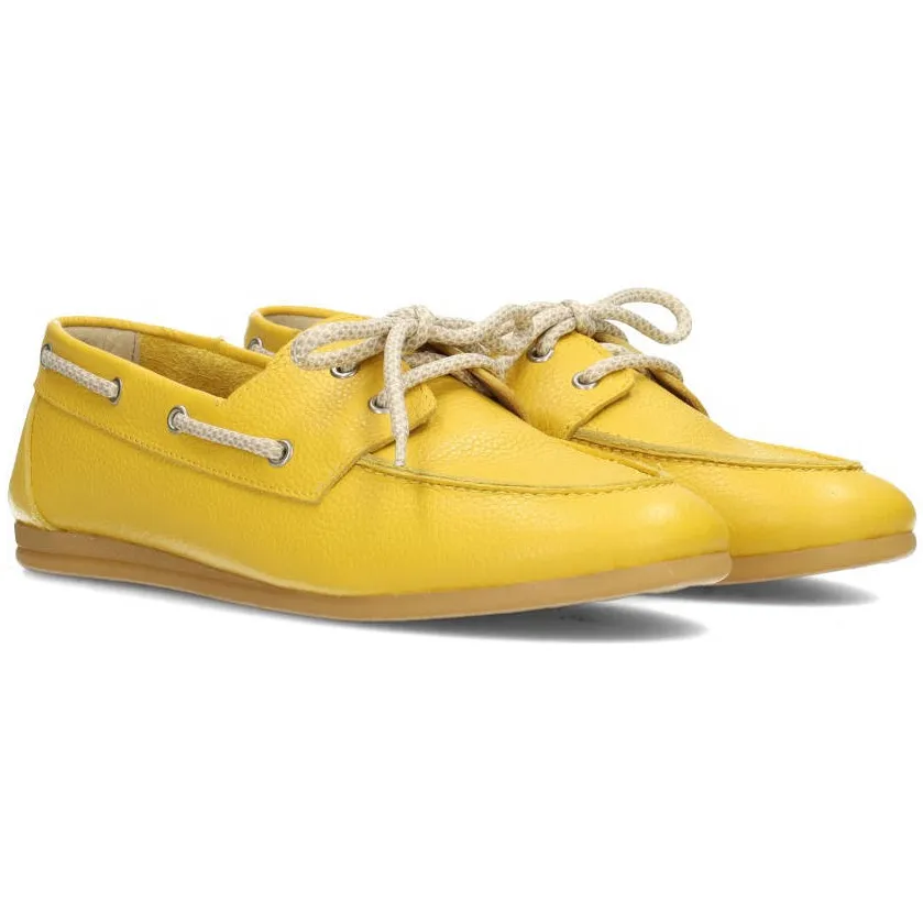 Poelman Callie leren bootschoenen - geel, foto 4