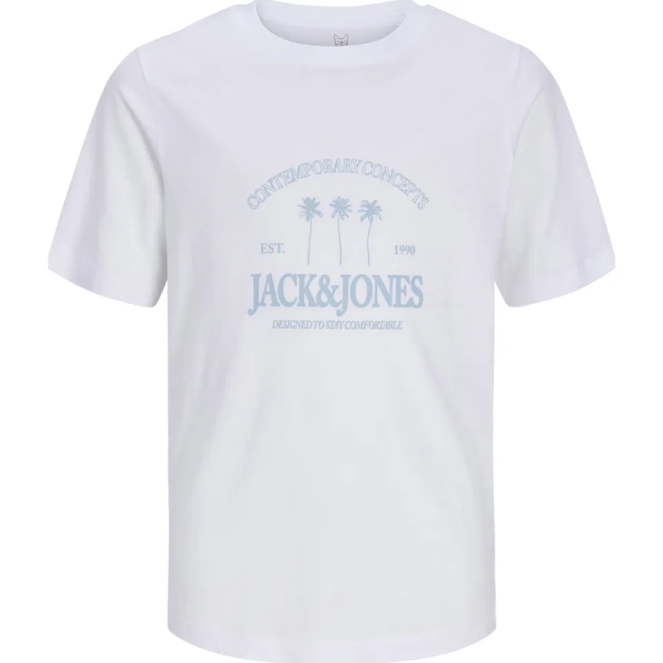 Jack & Jones t-shirt wit met logo, foto 2