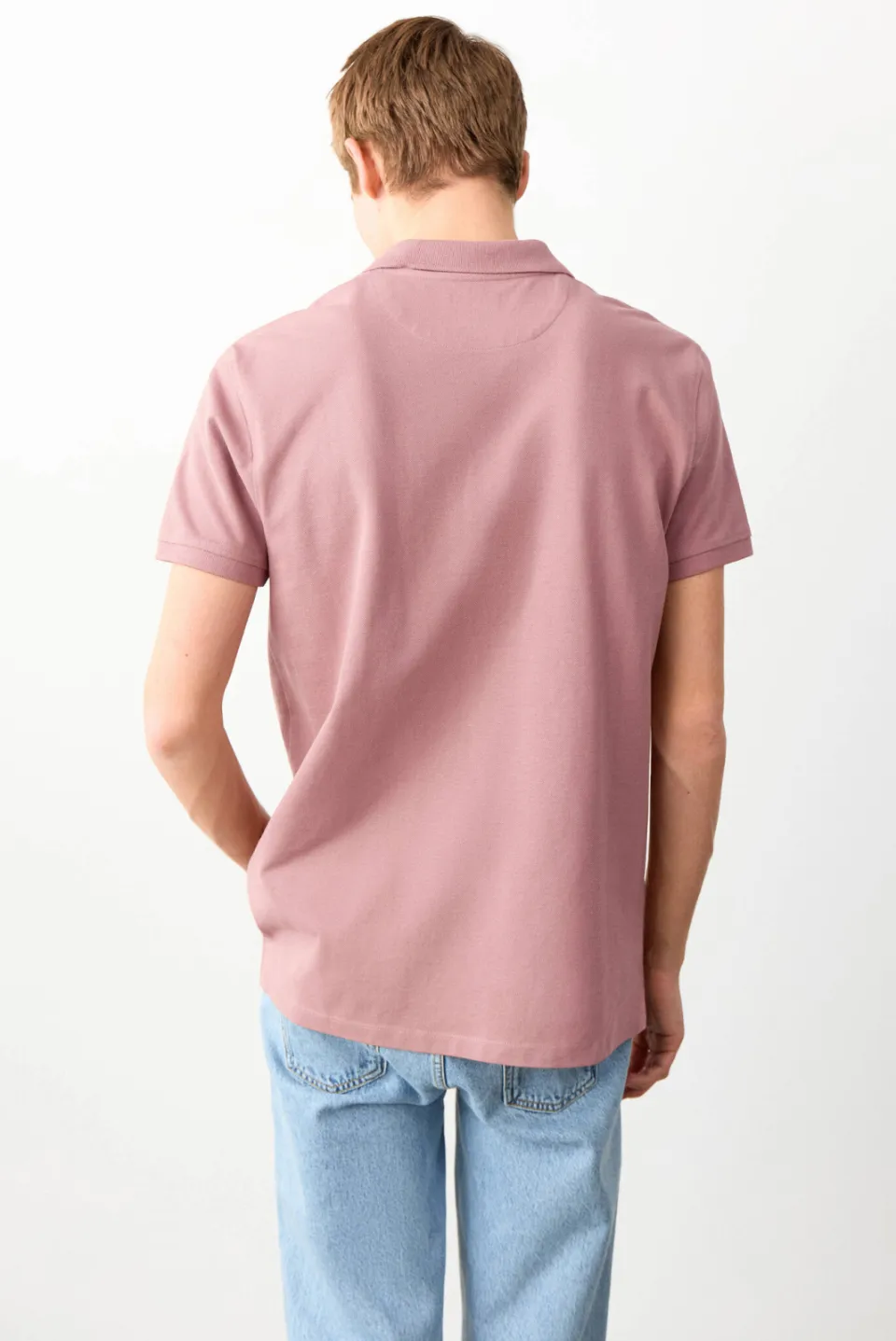 Mango TEEN polo roze, foto 4