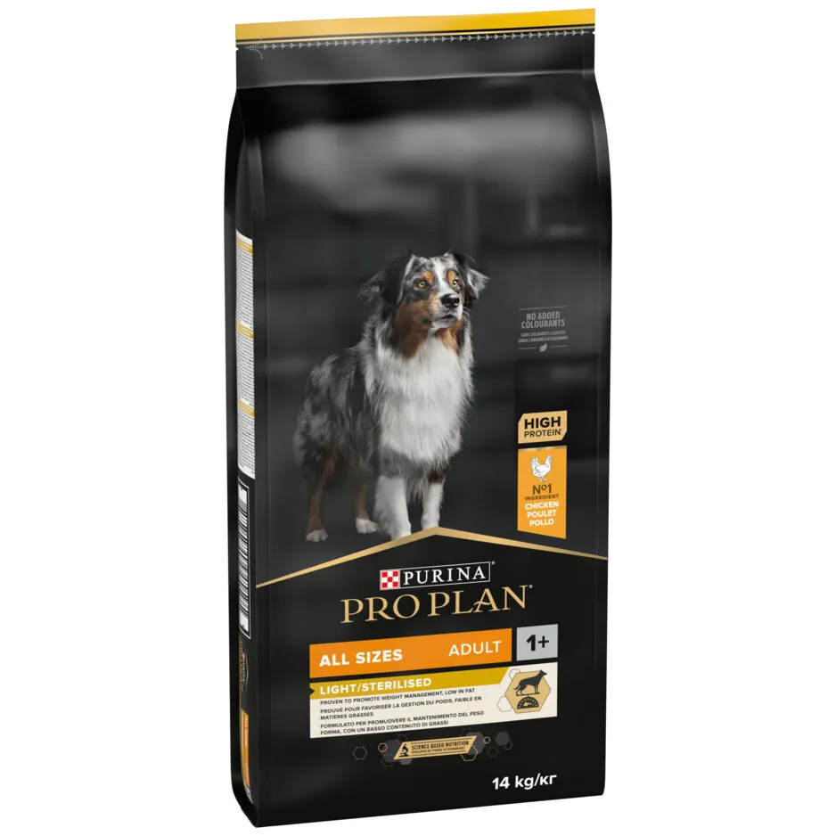 Pro Plan Adult Light Sterilised kip hondenvoer 14 kg