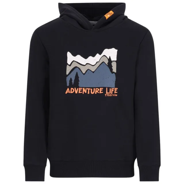 TYGO & vito hoodie met print - zwart