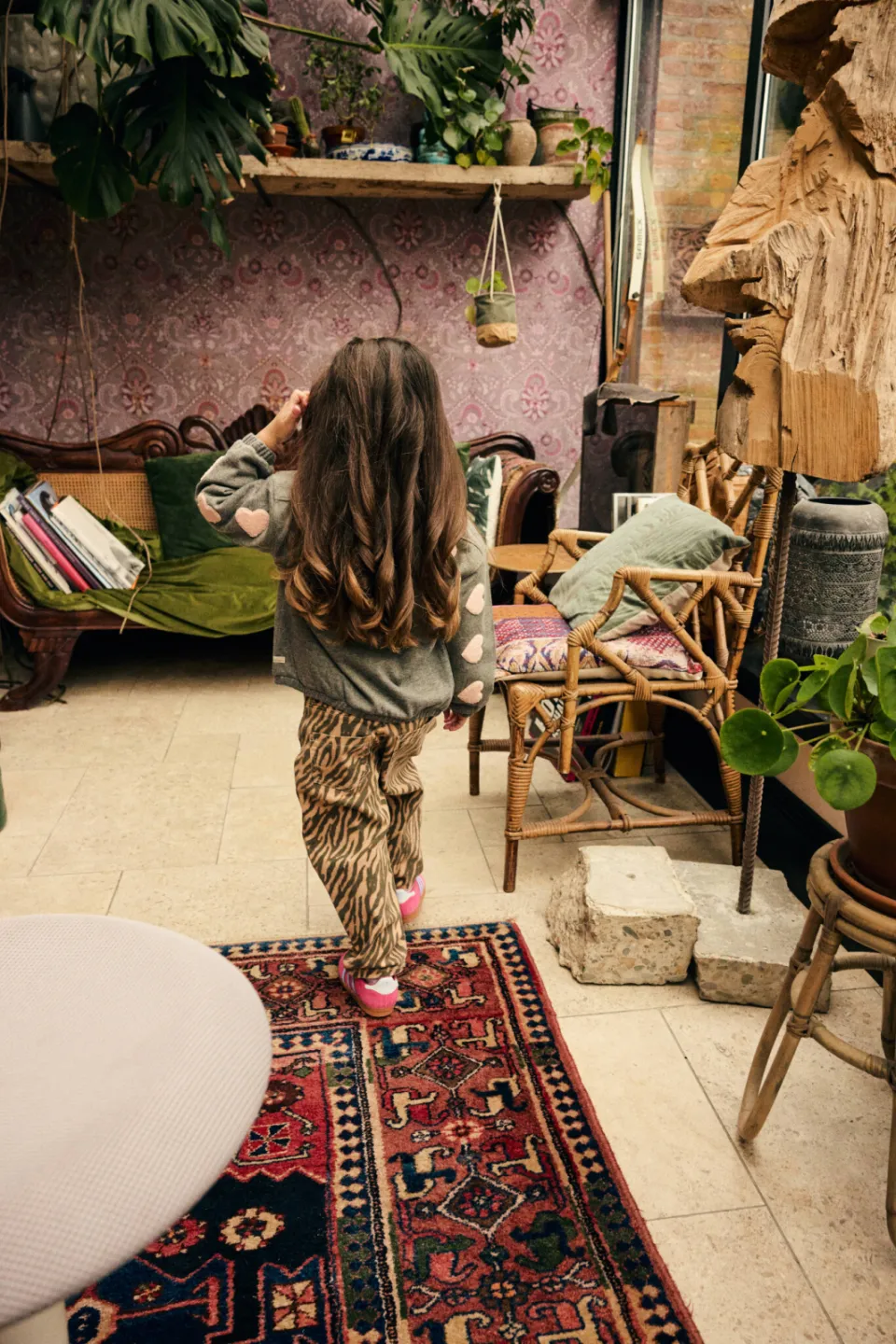 Daily7 barrel jeans met dierenprint - zand, foto 4