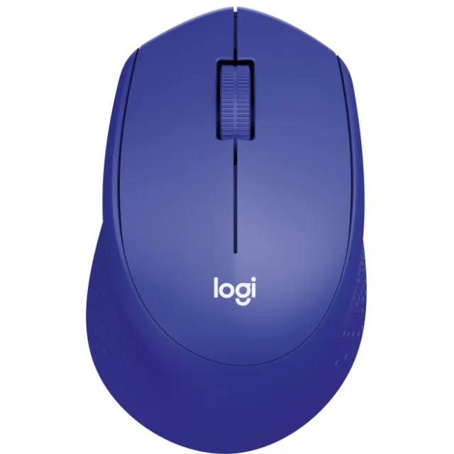 Logitech M330 Silent Plus muis blauw